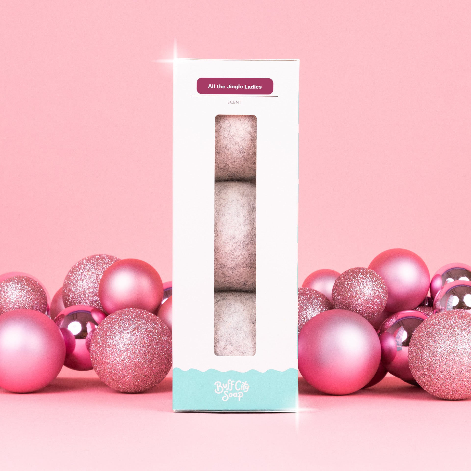 All The Jingle Ladies Dryer Balls (Set of 3)