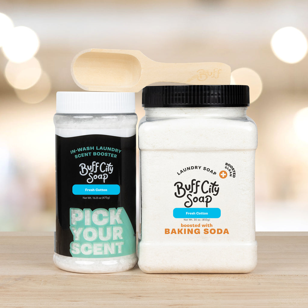 Fresh Cotton Boosted Laundry Day Holiday Gift Set by Buff City Soap Supply, LLC