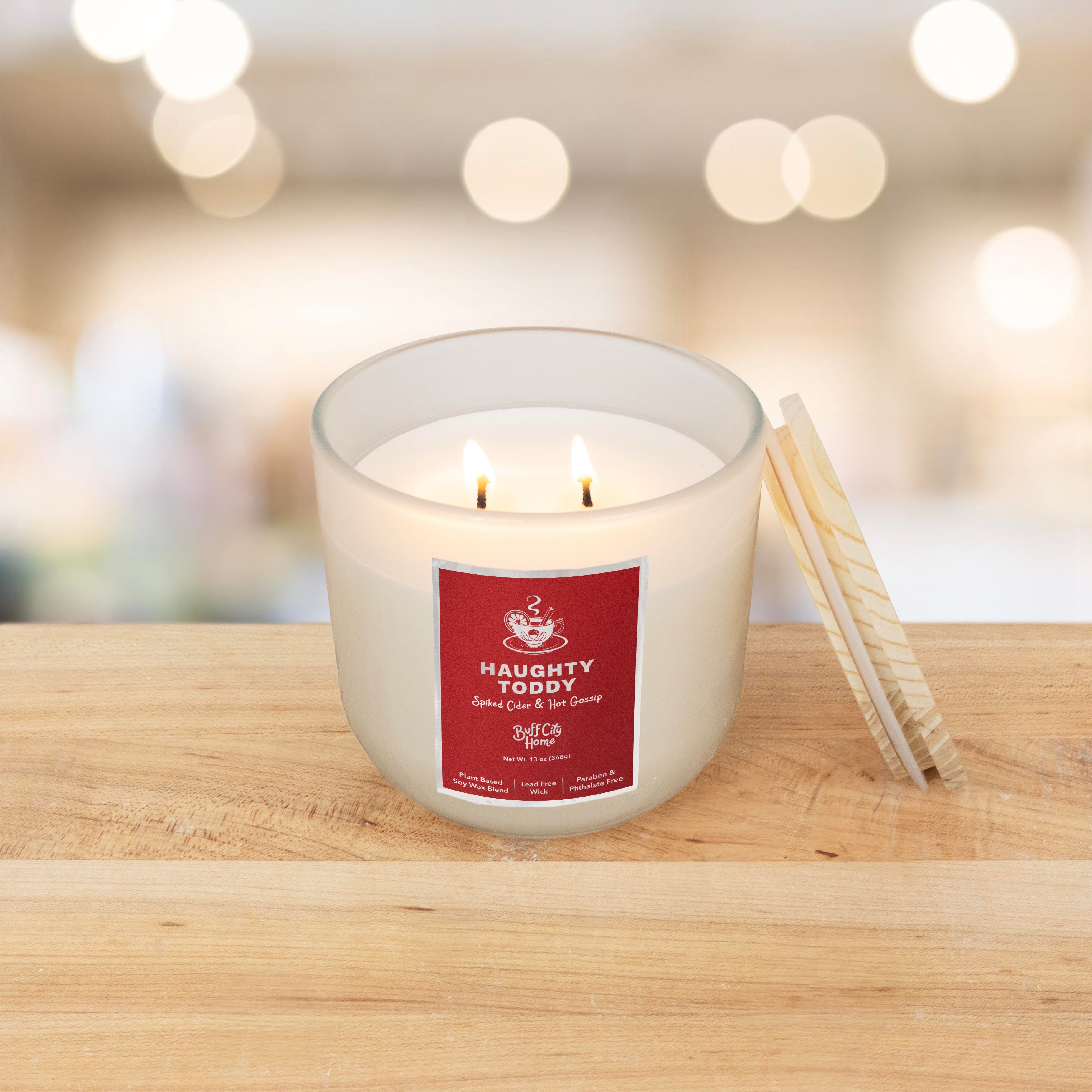 Haughty Toddy 2-Wick Candle by Buff City Soap Supply, LLC