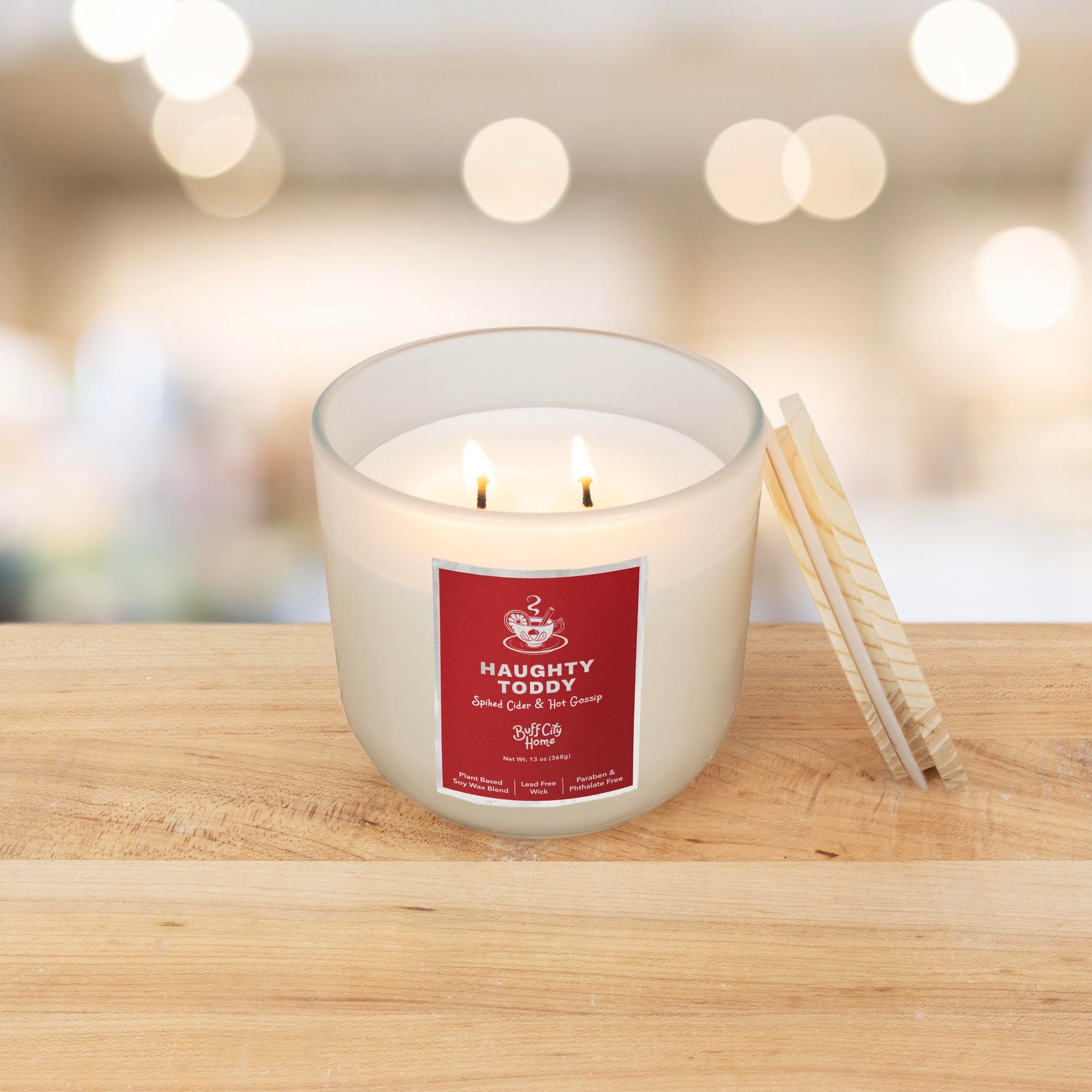 Haughty Toddy 2-Wick Candle by Buff City Soap Supply, LLC