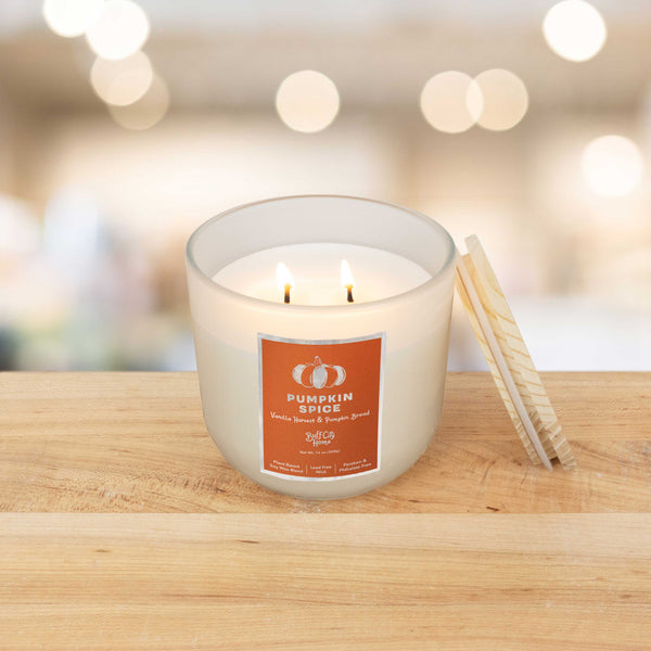 Pumpkin Spice 2-Wick Candle by Buff City Soap Supply, LLC