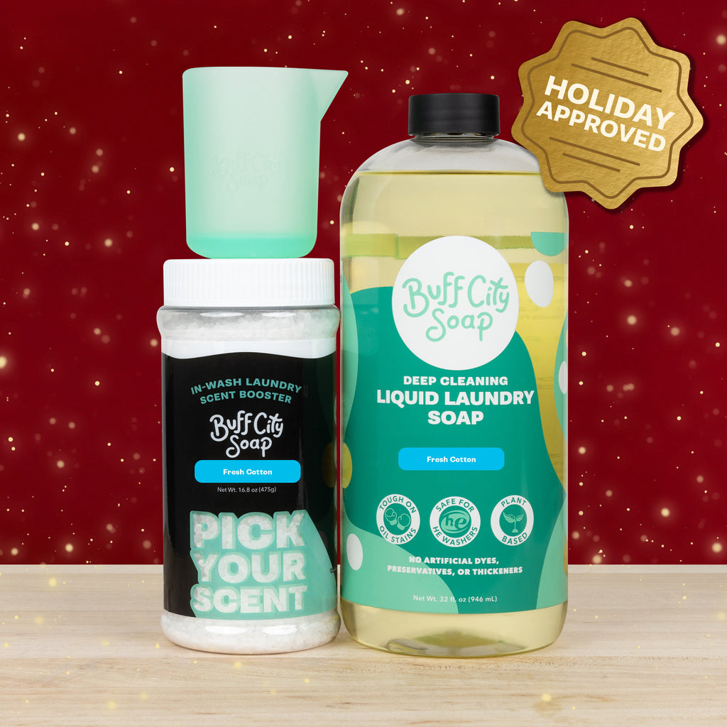Fresh Cotton Cleanest Laundry Day Gift Set by Buff City Soap Supply, LLC