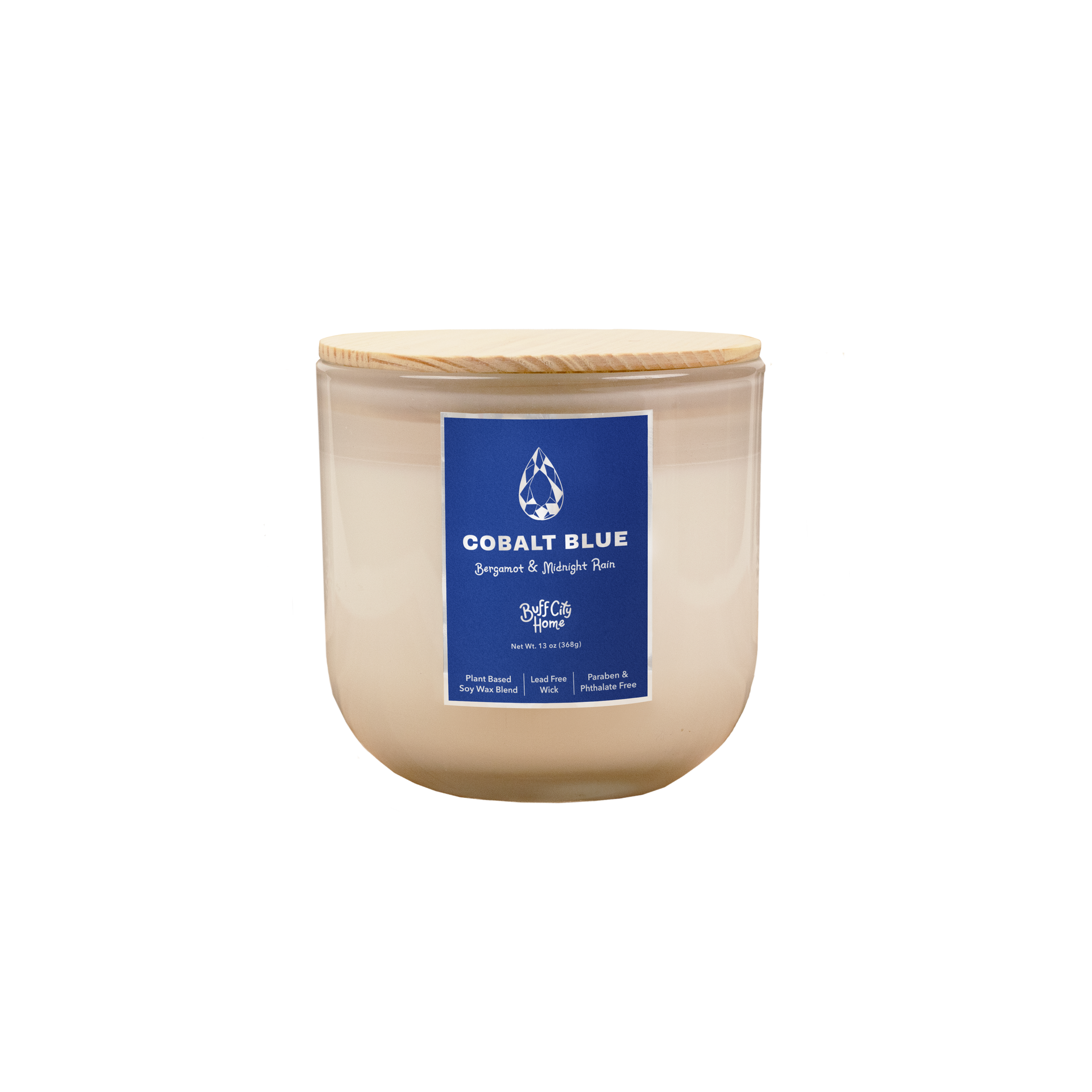 Cobalt Blue 2-Wick Candle by Buff City Soap Supply, LLC