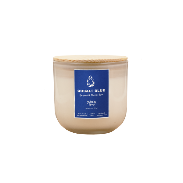 Cobalt Blue 2-Wick Candle by Buff City Soap Supply, LLC