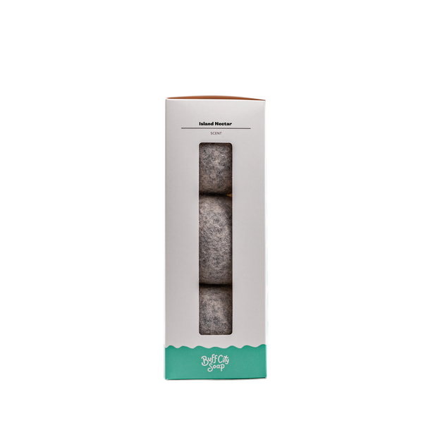 Island Nectar Wool Dryer Balls (Set of 3) by Buff City Soap Supply, LLC