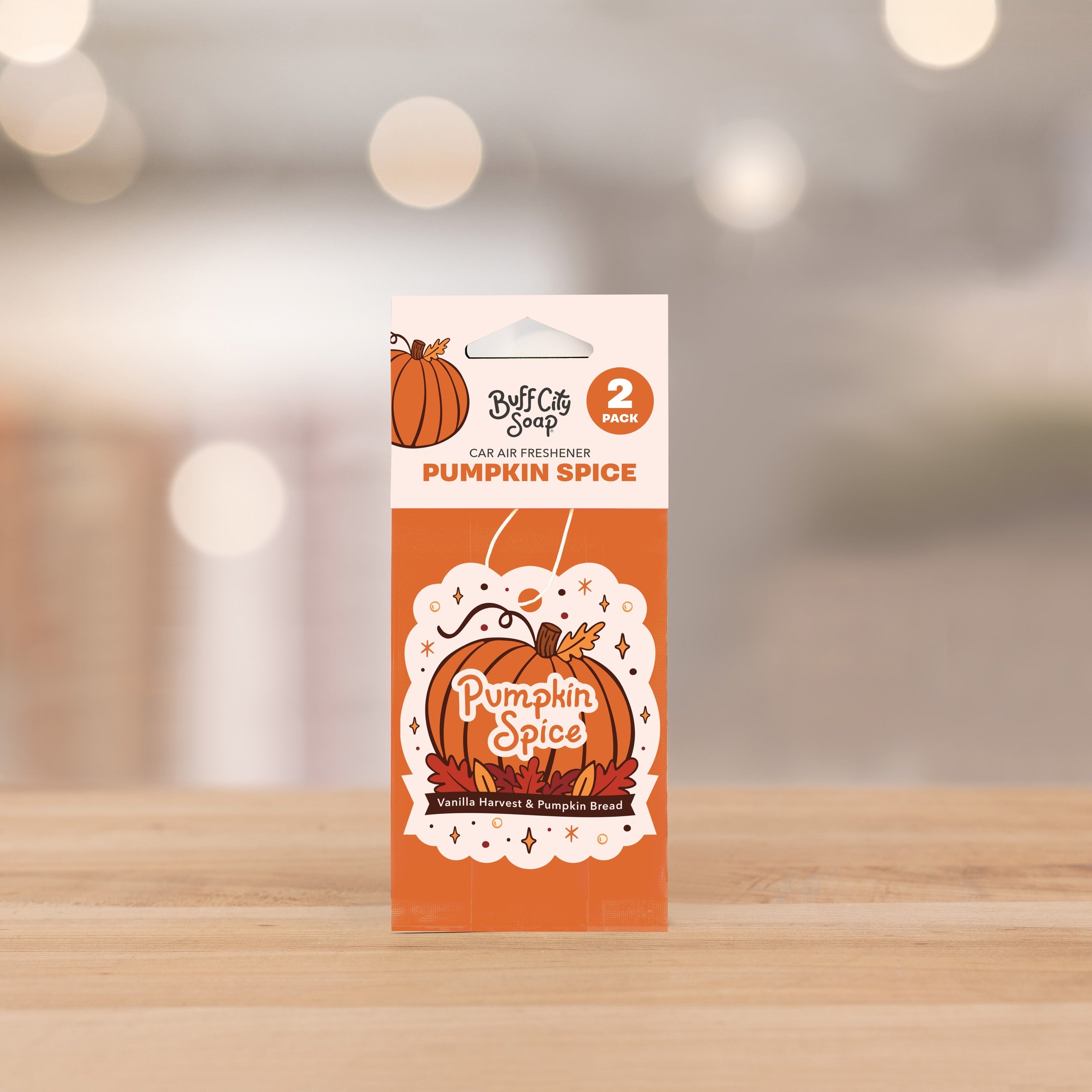 Pumpkin Spice 2-Pack Car Air Freshener
