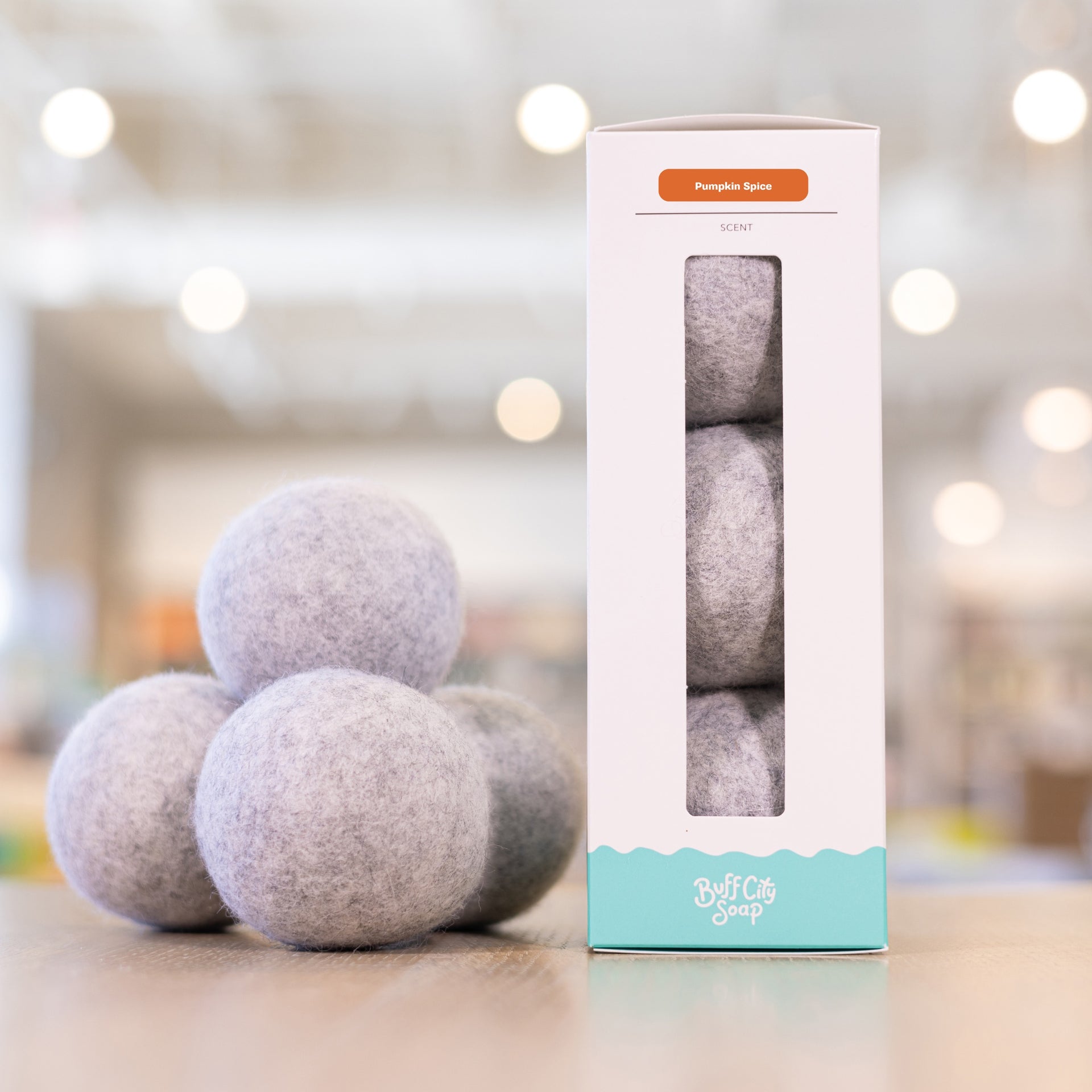 Pumpkin Spice Wool Dryer Balls (Set of 3)