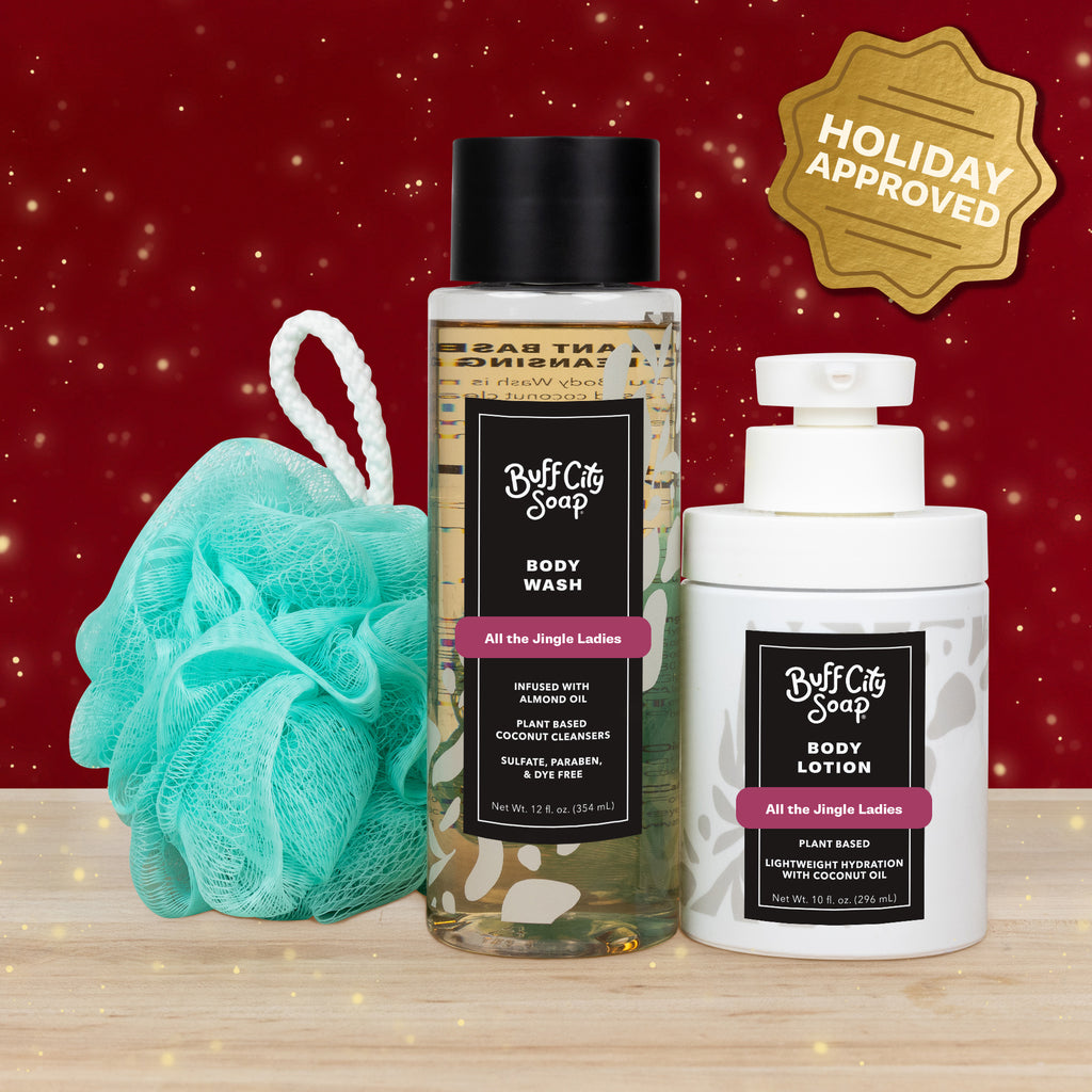 All The Jingle Ladies Shower Essentials Gift Set by Buff City Soap Supply, LLC