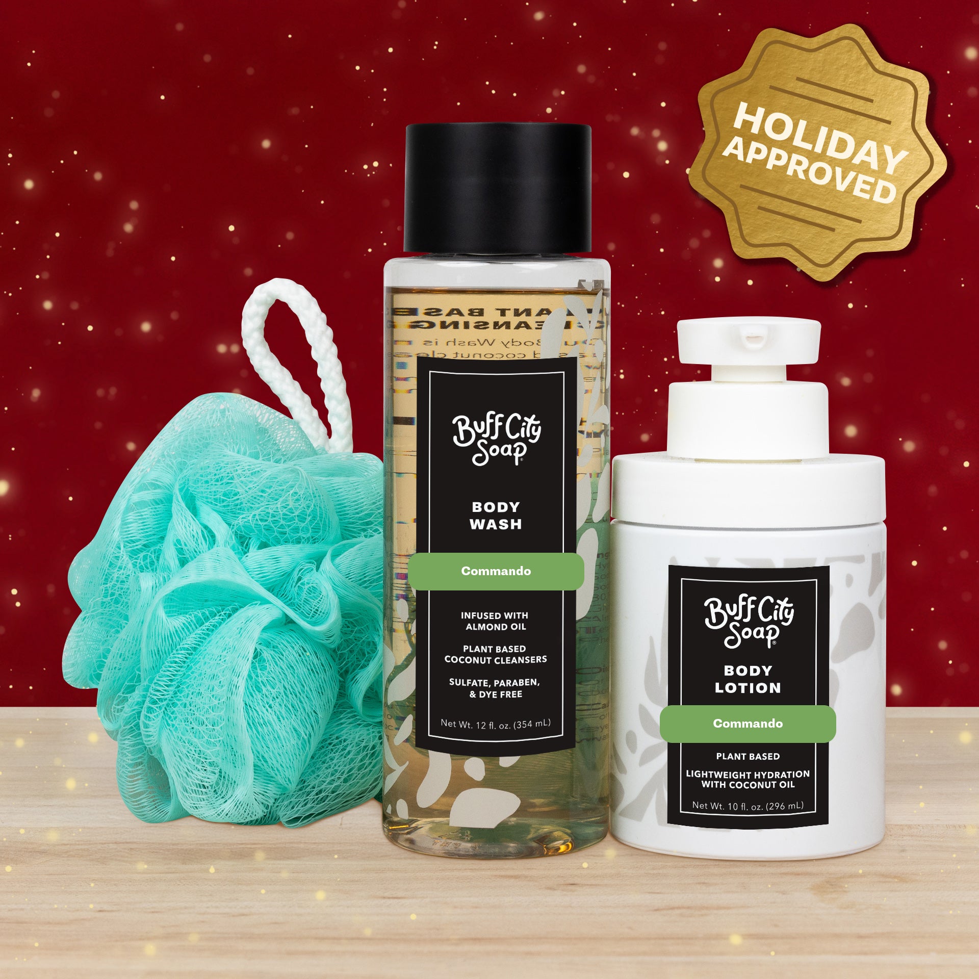 Commando Shower Essentials Gift Set by Buff City Soap Supply, LLC