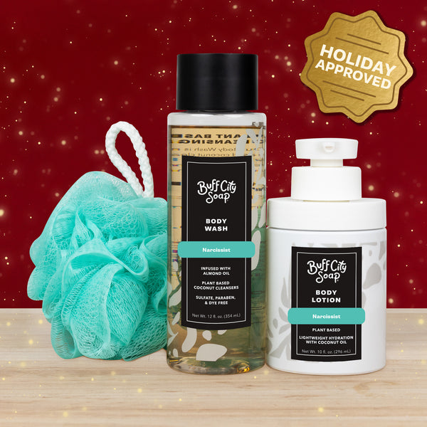 Narcissist Shower Essentials Gift Set by Buff City Soap Supply, LLC