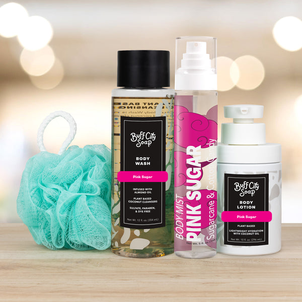Pink Sugar Smell Wonderful Gift Set by Buff City Soap Supply, LLC
