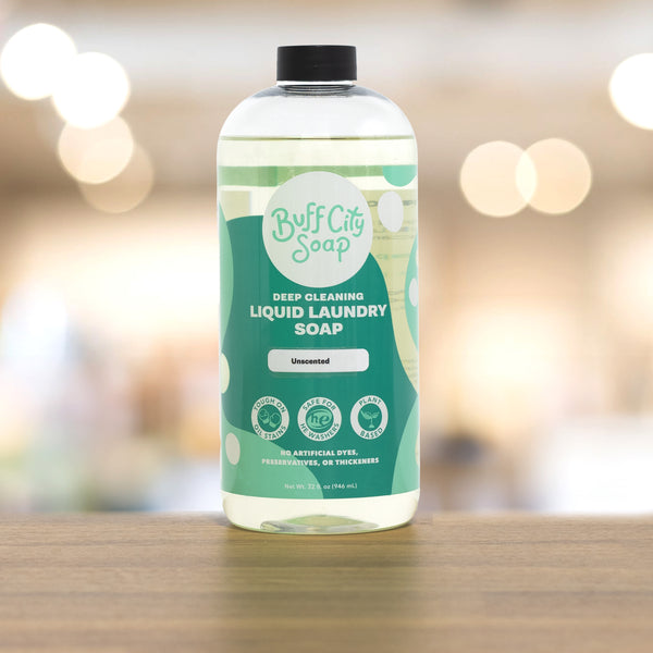 Unscented Liquid Laundry Soap – Buff City Soap