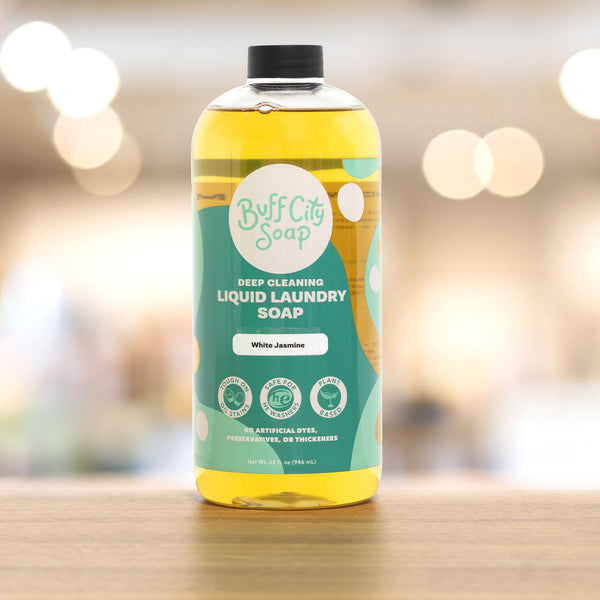 White Jasmine Liquid Laundry Soap – Buff City Soap