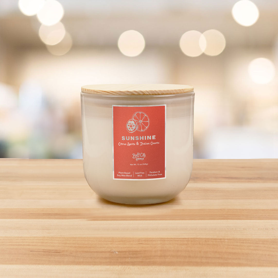 Sunshine 2-Wick Candle by Buff City Soap Supply, LLC