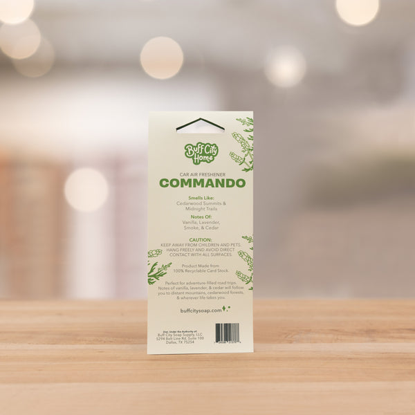 Commando Car Air Freshener by Buff City Soap Supply, LLC
