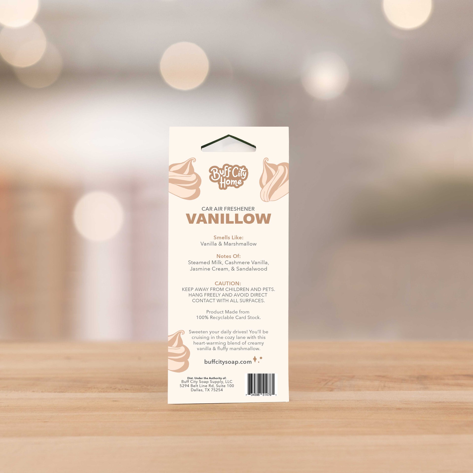 Vanillow Car Air Freshener – Buff City Soap1