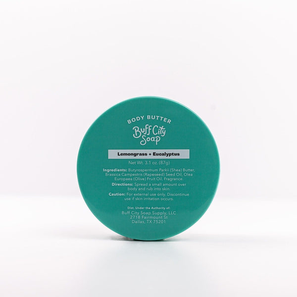 Lemongrass + Eucalyptus Body Butter – Buff City Soap