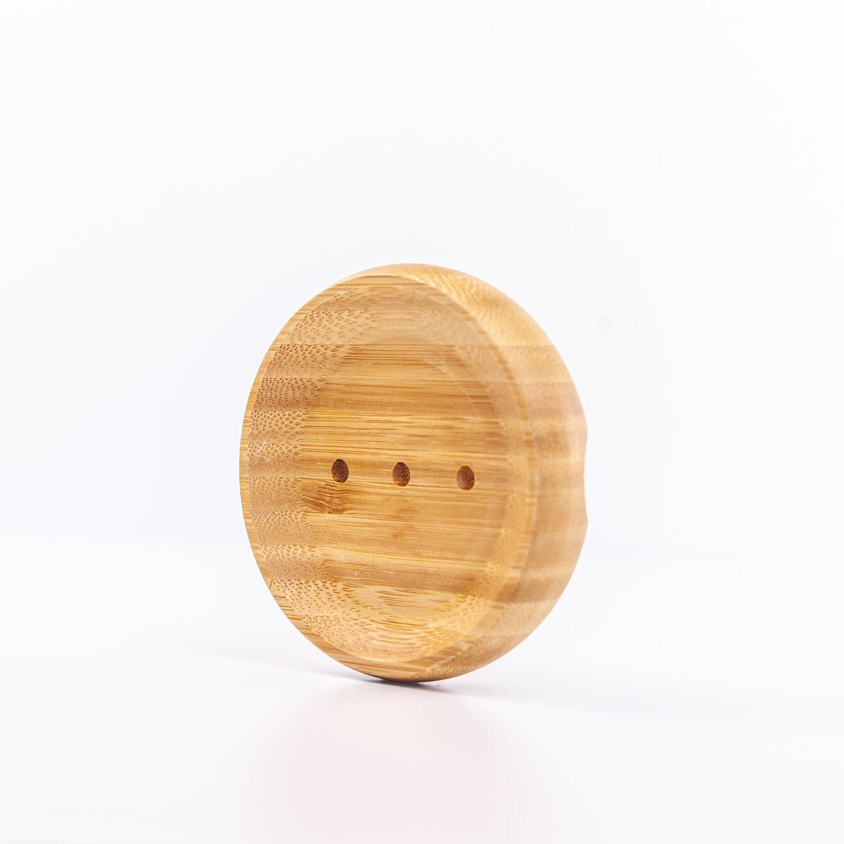 Round Wooden Soap Dish